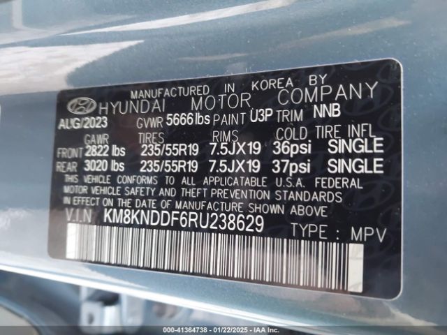 KM8KNDDF6RU238629 Hyundai Ioniq 5 Sel