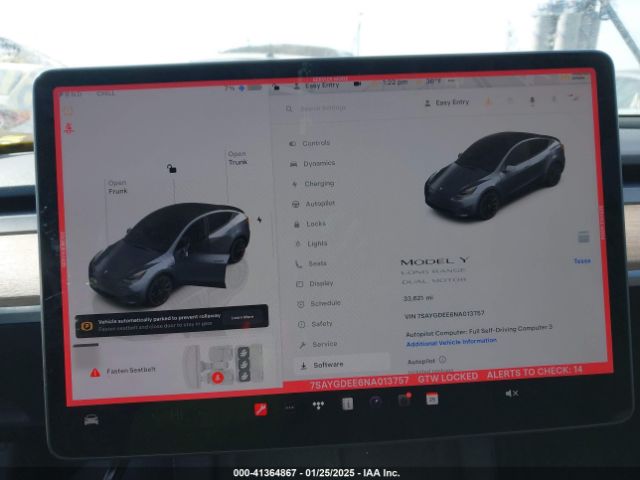 2022 TESLA MODEL Y 7SAYGDEE6NA013757 Photo 6