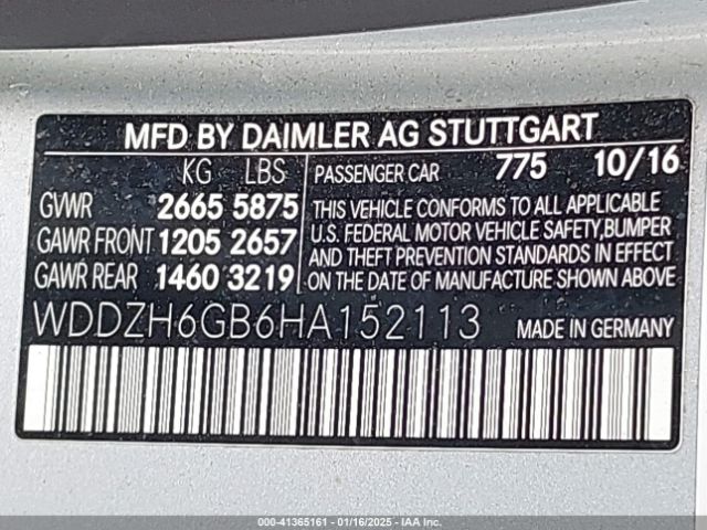 WDDZH6GB6HA152113 Mercedes-Benz E 400 4matic
