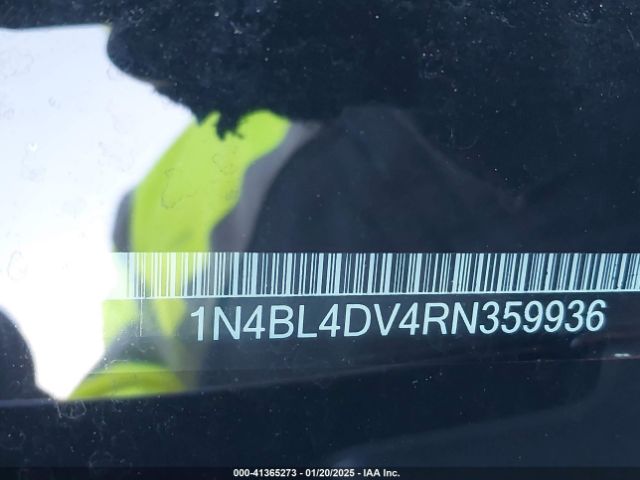 1N4BL4DV4RN359936 Nissan Altima Sv Fwd