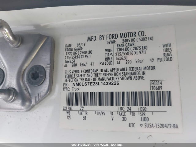Ford Transit Connect Xl Cargo Van 2020 NM0LS7E28L1439226 Image 9