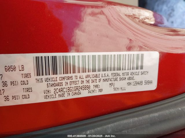 2016 CHRYSLER TOWN & COUNTRY 2C4RC1BG1GR245890 Photo 8