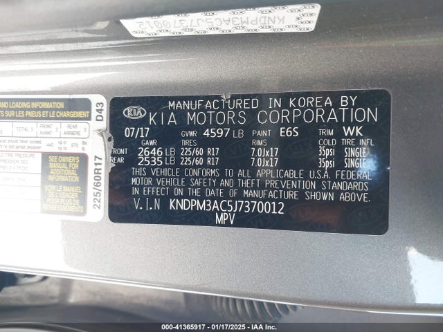 KIA Sportage Lx 2018 KNDPM3AC5J7370012 Image 9