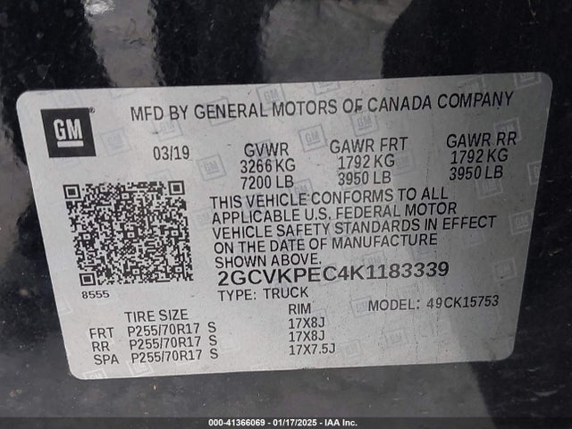 Chevrolet Silverado 1500 Ld Lt 2019 2GCVKPEC4K1183339 Image 9