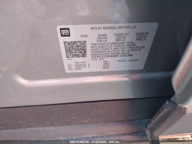 1GYFZCR40RF158284 Cadillac Xt4 Fwd Premium Luxury