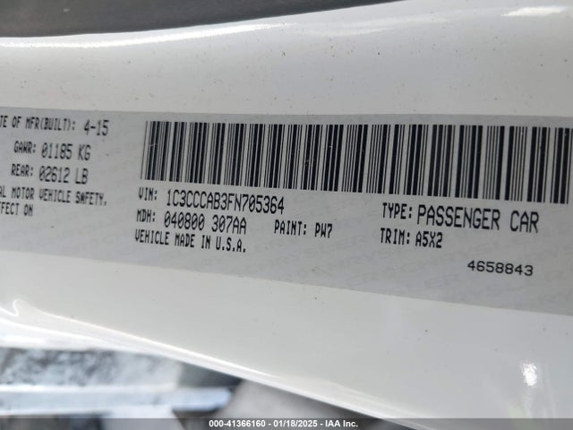 Chrysler 200 Limited 2015 1C3CCCAB3FN705364 Image 9