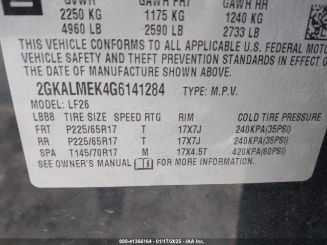 2GKALMEK4G6141284 GMC Terrain Sle-1