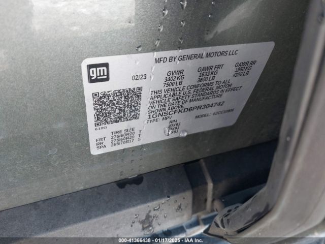 1GNSCFKD6PR304742 Chevrolet Suburban 2wd Premier