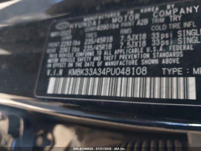 KM8K33A34PU048108 Hyundai Kona N Line