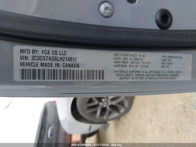Dodge Challenger Sxt 2020 2C3CDZAG6LH214917 Image 9