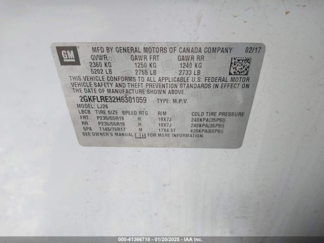 2GKFLRE32H6301059 GMC Terrain Denali