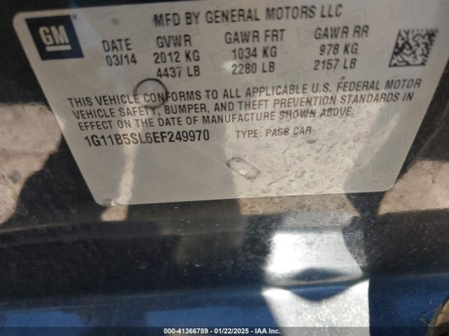 1G11B5SL6EF249970 Chevrolet Malibu 1ls