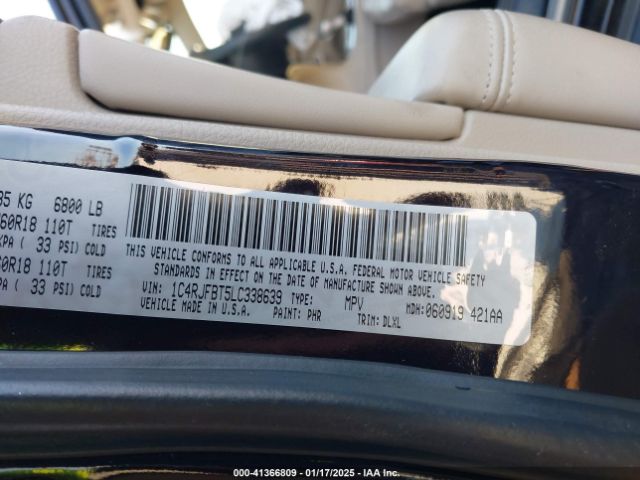 1C4RJFBT5LC338639 Jeep Grand Cherokee Limited 4x4