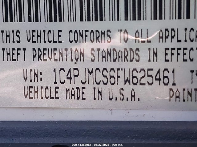 1C4PJMCS6FW625461 Jeep 2015