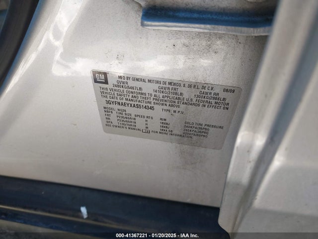 2010 CADILLAC SRX 3GYFNAEYXAS514345 Photo 8