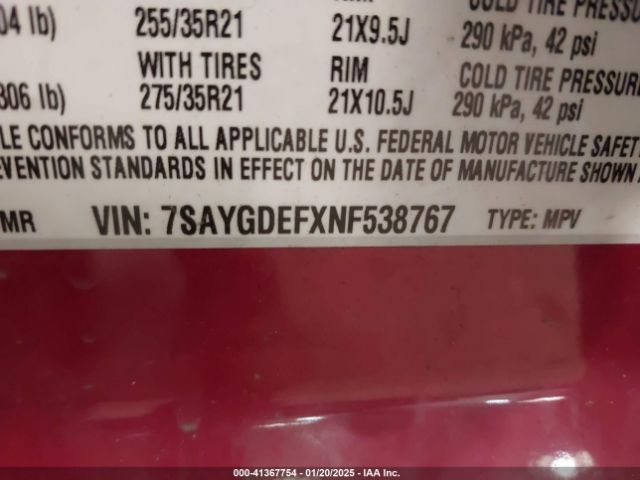 2022 TESLA MODEL Y 7SAYGDEFXNF538767 Photo 8