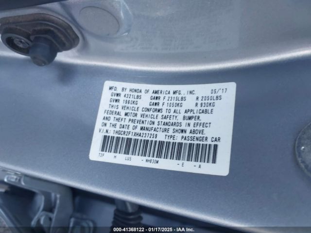 1HGCR2F1XHA237259 Honda Accord Sport Se