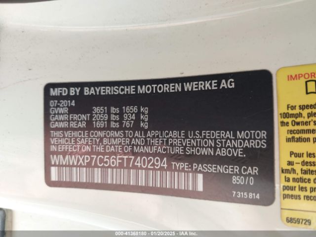 WMWXP7C56FT740294 Mini Hardtop Cooper S