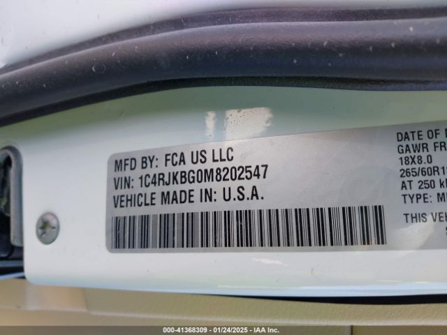 1C4RJKBG0M8202547 Jeep Grand Cherokee L Limited 4x4