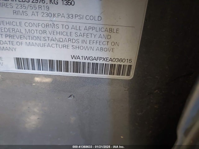 WA1WGAFPXEA036015 Audi Q5 3.0t Premium Plus
