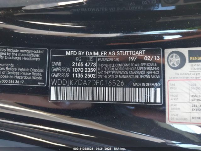 2013 MERCEDES-BENZ SL 550 WDDJK7DA2DF016526 Photo 8