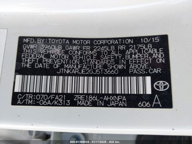 JTNKARJE2GJ513660 Scion IM