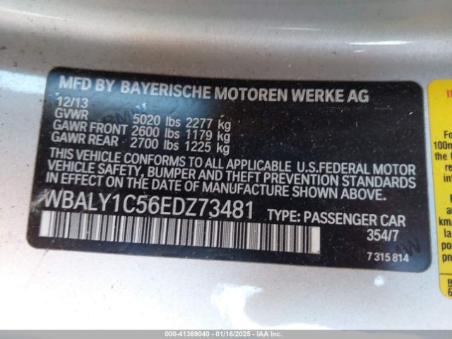 WBALY1C56EDZ73481 BMW 640i Xdrive