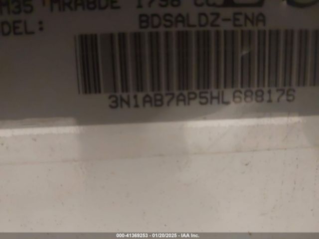 3N1AB7AP5HL688176 Nissan Sentra S/sl/sr/sv