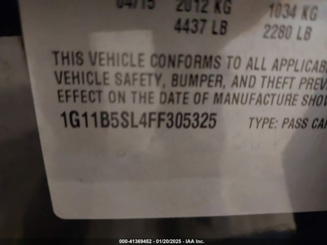 1G11B5SL4FF305325 Chevrolet MALIBU LS
