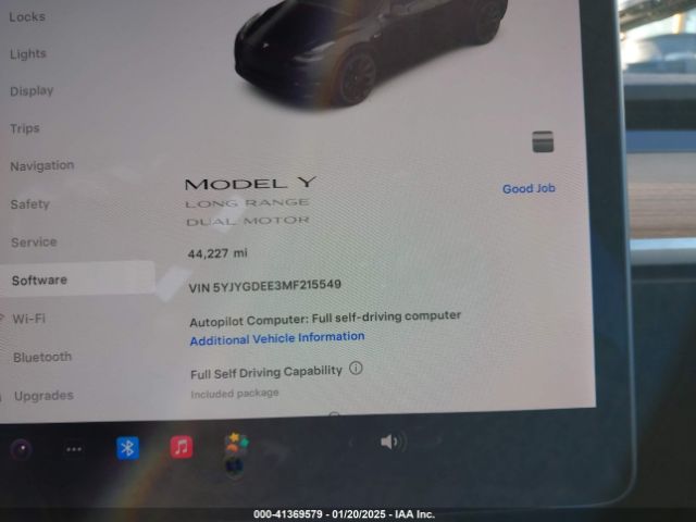 5YJYGDEE3MF215549 Tesla Model Y Long Range Dual Motor All-wheel Drive