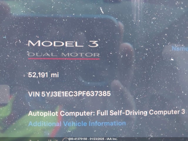 2023 TESLA MODEL 3 5YJ3E1EC3PF637385 Photo 6