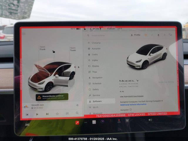 7SAYGDEE3SA359986 Tesla Model Y Long Range Dual Motor All-wheel Drive