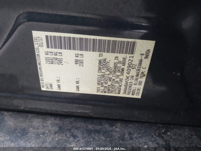 Nissan Maxima 3.5 Platinum 2017 1N4AA6AP2HC409021 Image 9