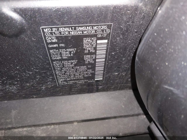 Nissan ROGUE S 2017 KNMAT2MV5HP571791 Image 9