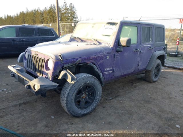 1C4BJWDGXJL836446 Jeep Wrangler Jk Unlimited Sport 4x4