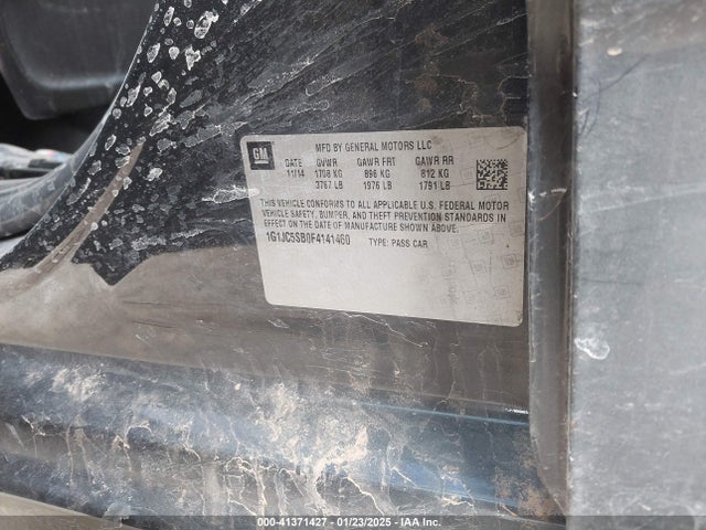 1G1JC5SB0F4141460 Chevrolet Sonic Lt Auto
