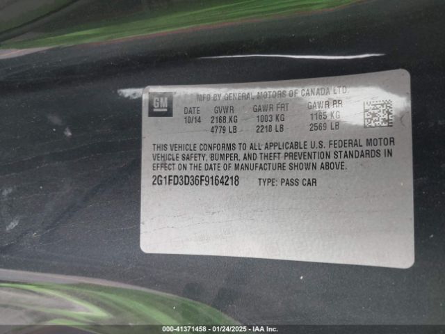 2G1FD3D36F9164218 Chevrolet Camaro 1lt