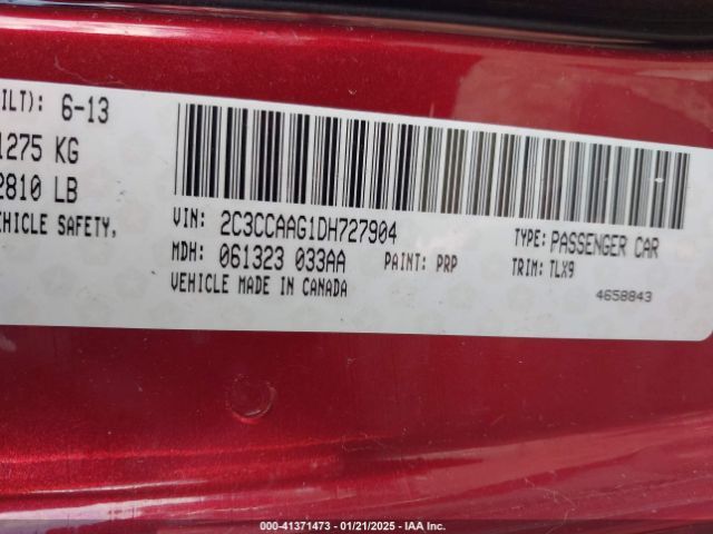 2013 CHRYSLER 300 2C3CCAAG1DH727904 Photo 8