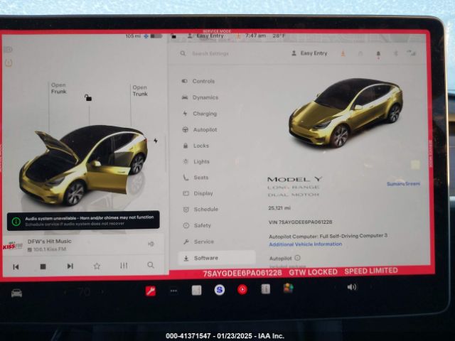 7SAYGDEE6PA061228 Tesla Model Y Awd/long Range Dual Motor All-wheel Drive