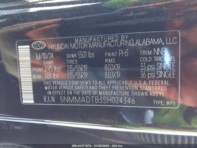 5NMMADTB3SH024346 Genesis Gv70 2.5t Awd