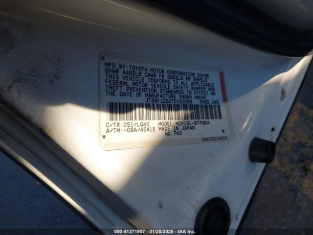 1996 LEXUS ES JT8BF12G2T0163288 Photo 8