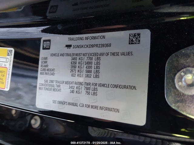 Chevrolet Suburban 4wd Lt 2023 1GNSKCKD9PR239368 Image 9
