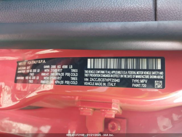 ZACCJBCB7HPF25940 Jeep Renegade Trailhawk 4x4