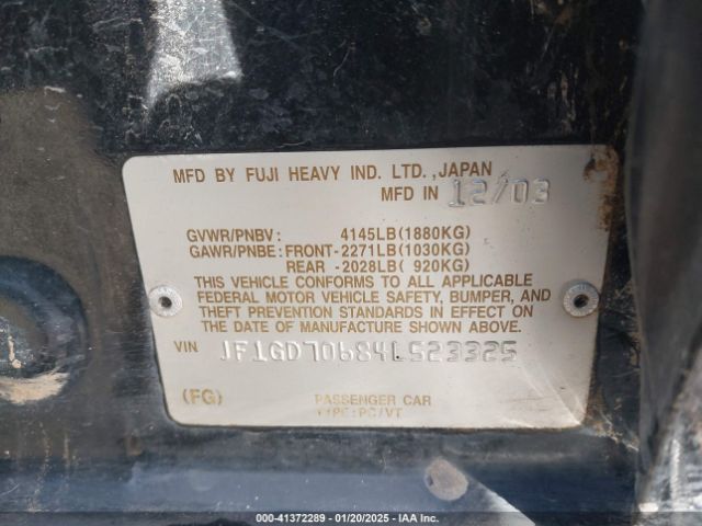 2004 SUBARU IMPREZA WRX STI JF1GD70684L523325 Photo 8