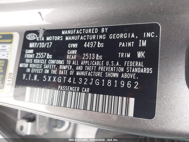 KIA Optima Lx 2018 5XXGT4L32JG181962 Image 9
