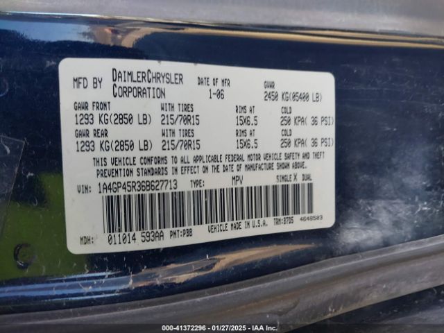2006 CHRYSLER TOWN & COUNTRY 1A4GP45R36B627713 Photo 8