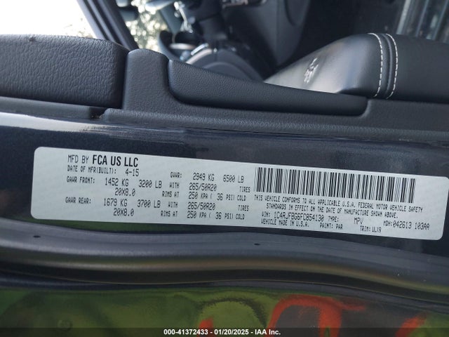 Jeep Grand Cherokee Limited 2015 1C4RJFBG6FC854130 Image 9