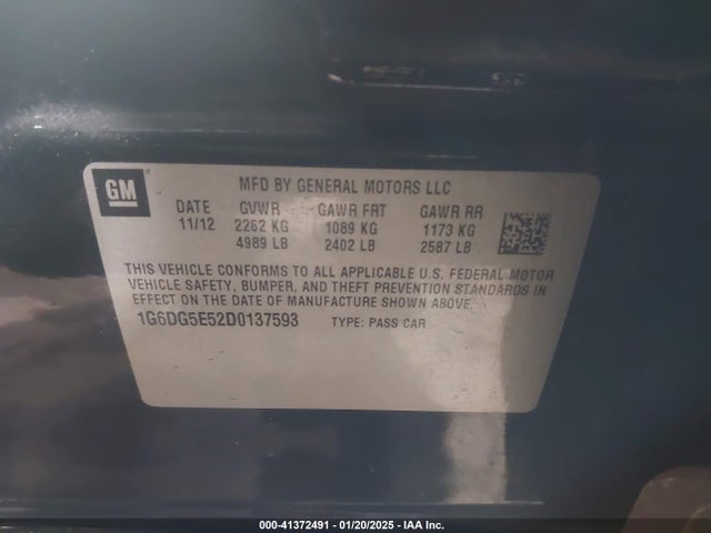 2013 CADILLAC CTS 1G6DG5E52D0137593 Photo 8