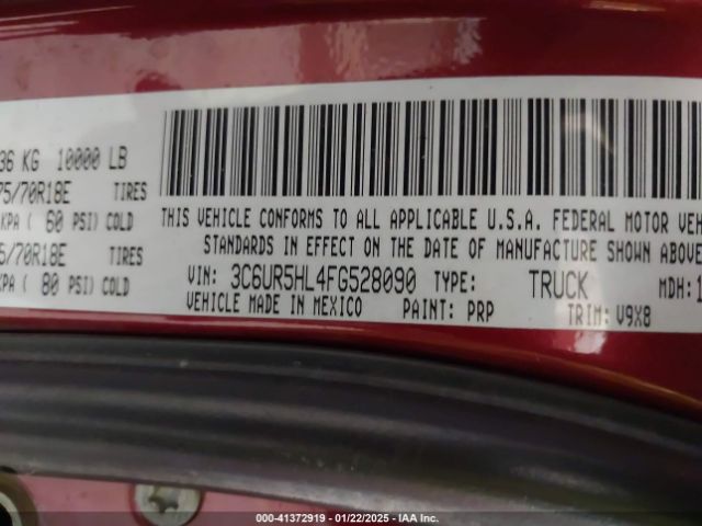 3C6UR5HL4FG528090 RAM 2500 Tradesman