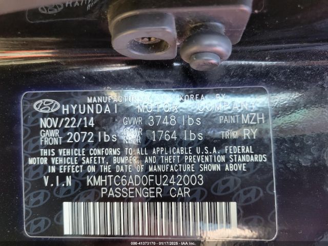 KMHTC6AD0FU242003 Hyundai Veloster